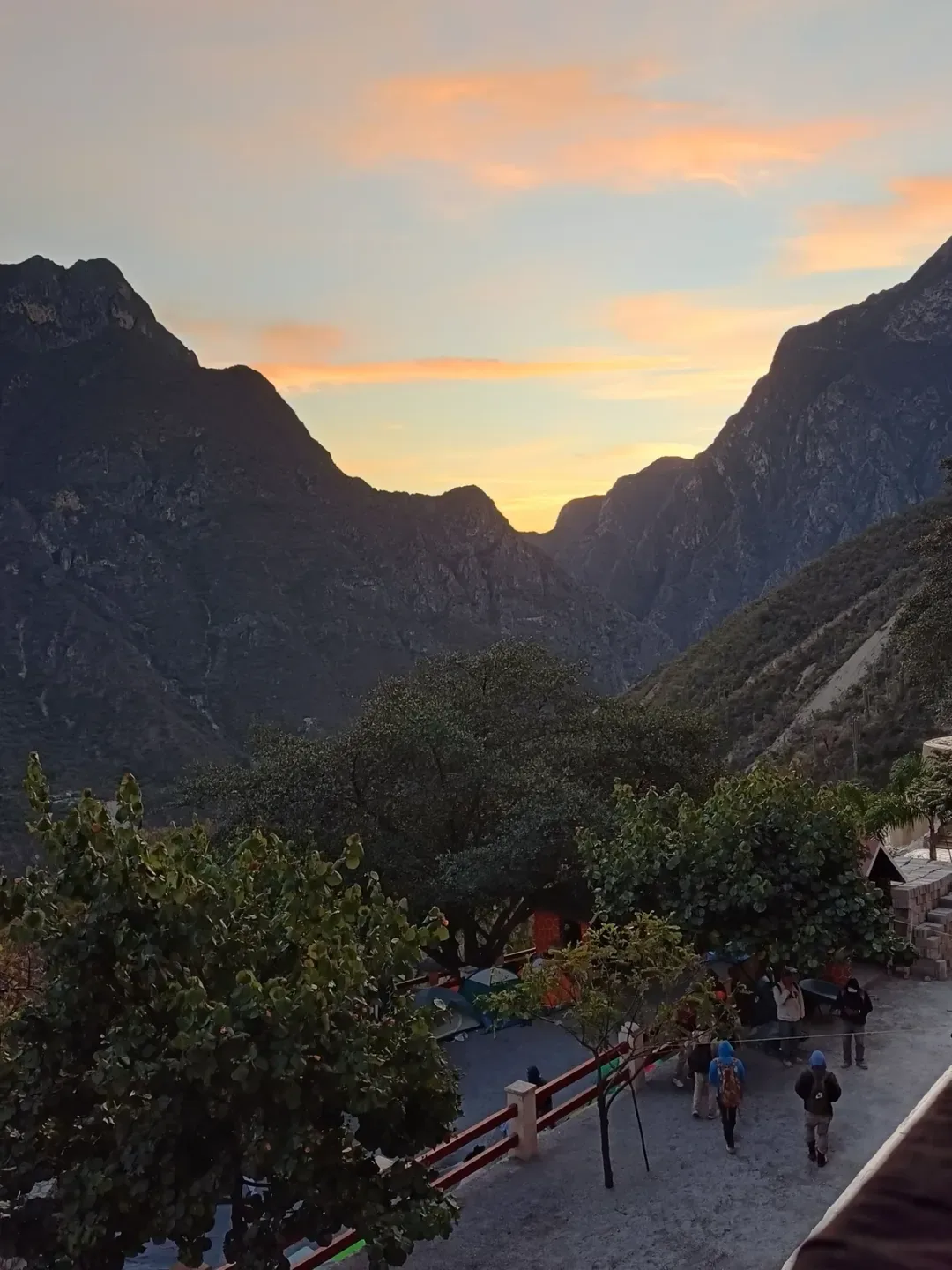 Atardecer en el canon de Hidalgo