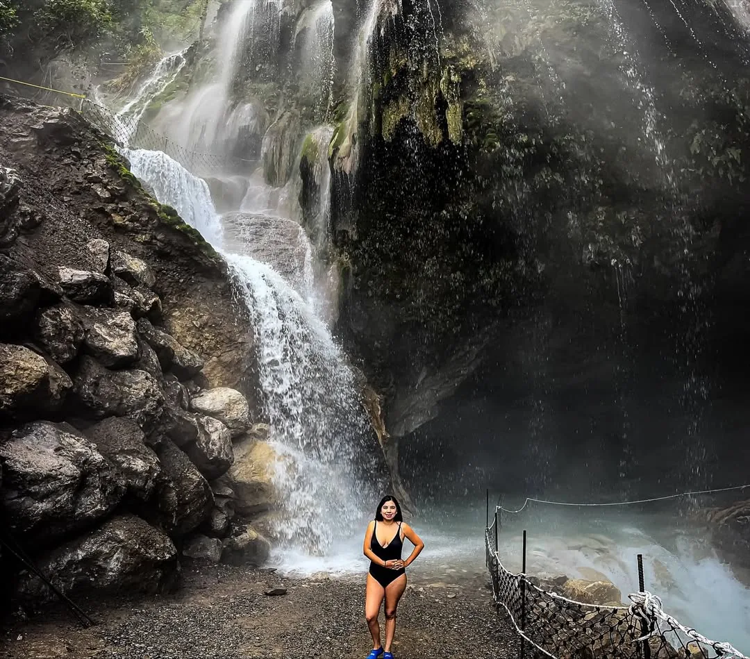 Mochila de viaje preparada para visitar las Grutas de Tolantongo