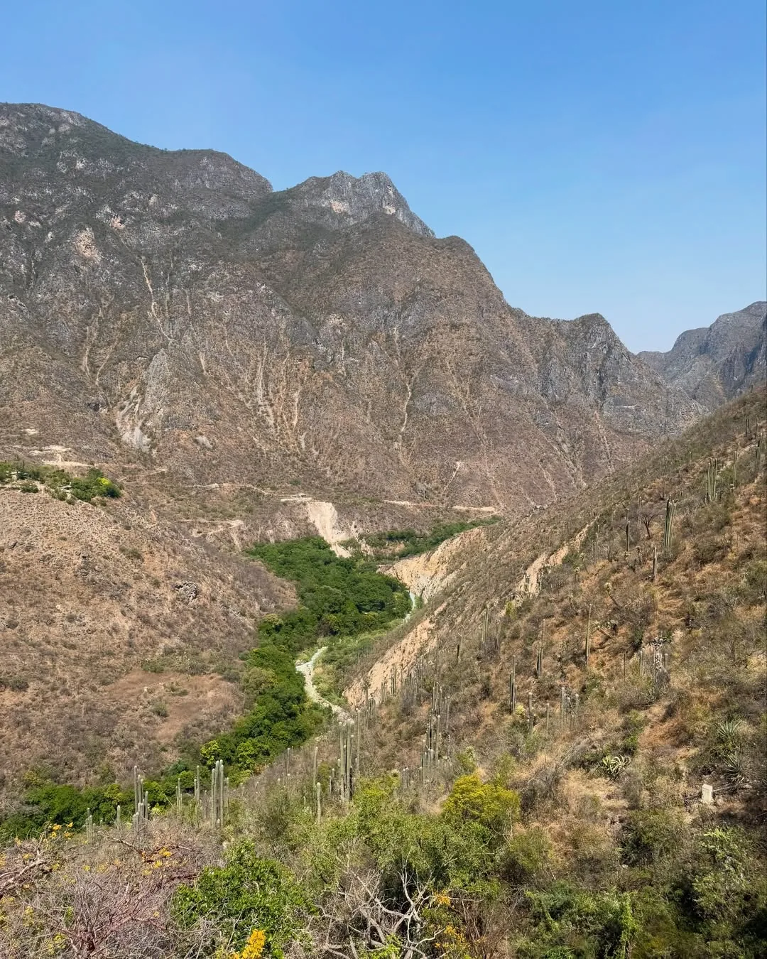 Vista del cañón de Tolantongo